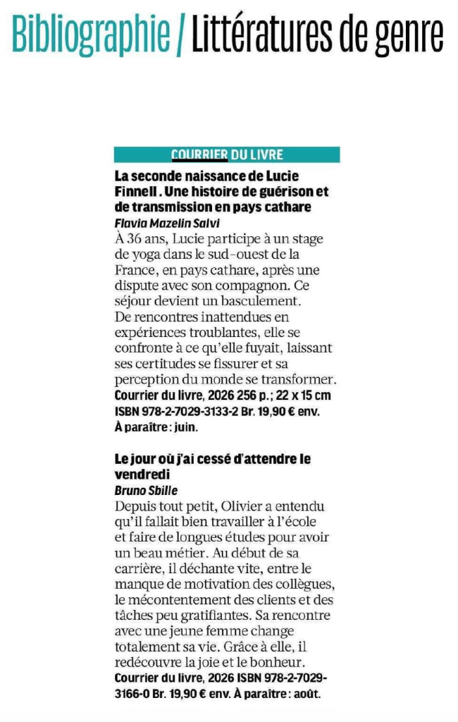 Article sur La seconde naissance de Lucie Finnell